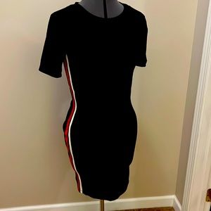 H&M Bodycon Dress Red Stripe